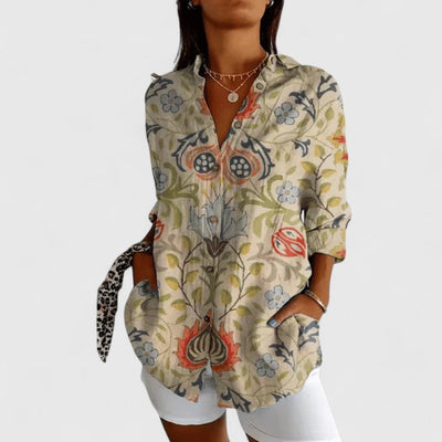 Katarine Elegant Floral Blouse