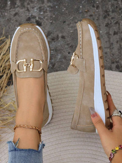 Ellie Flat Buckle Loafers