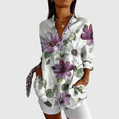 Katarine Elegant Floral Blouse
