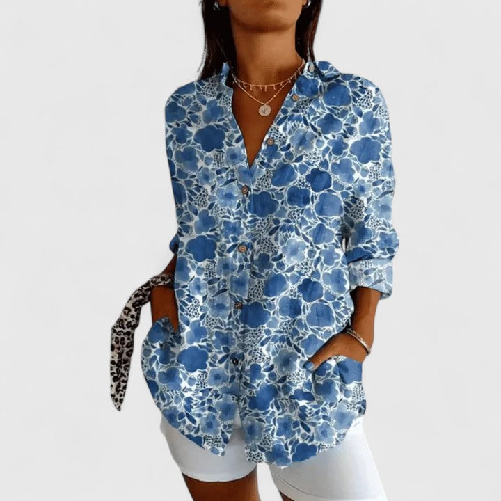 Katarine Elegant Floral Blouse