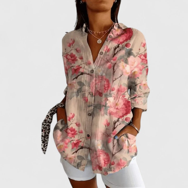 Katarine Elegant Floral Blouse