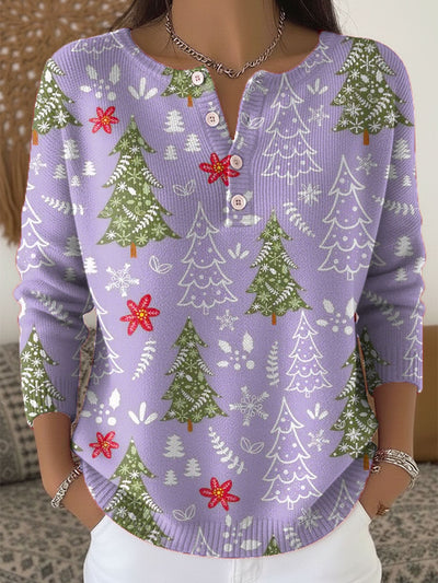 Sofie Christmas sweater with buttons