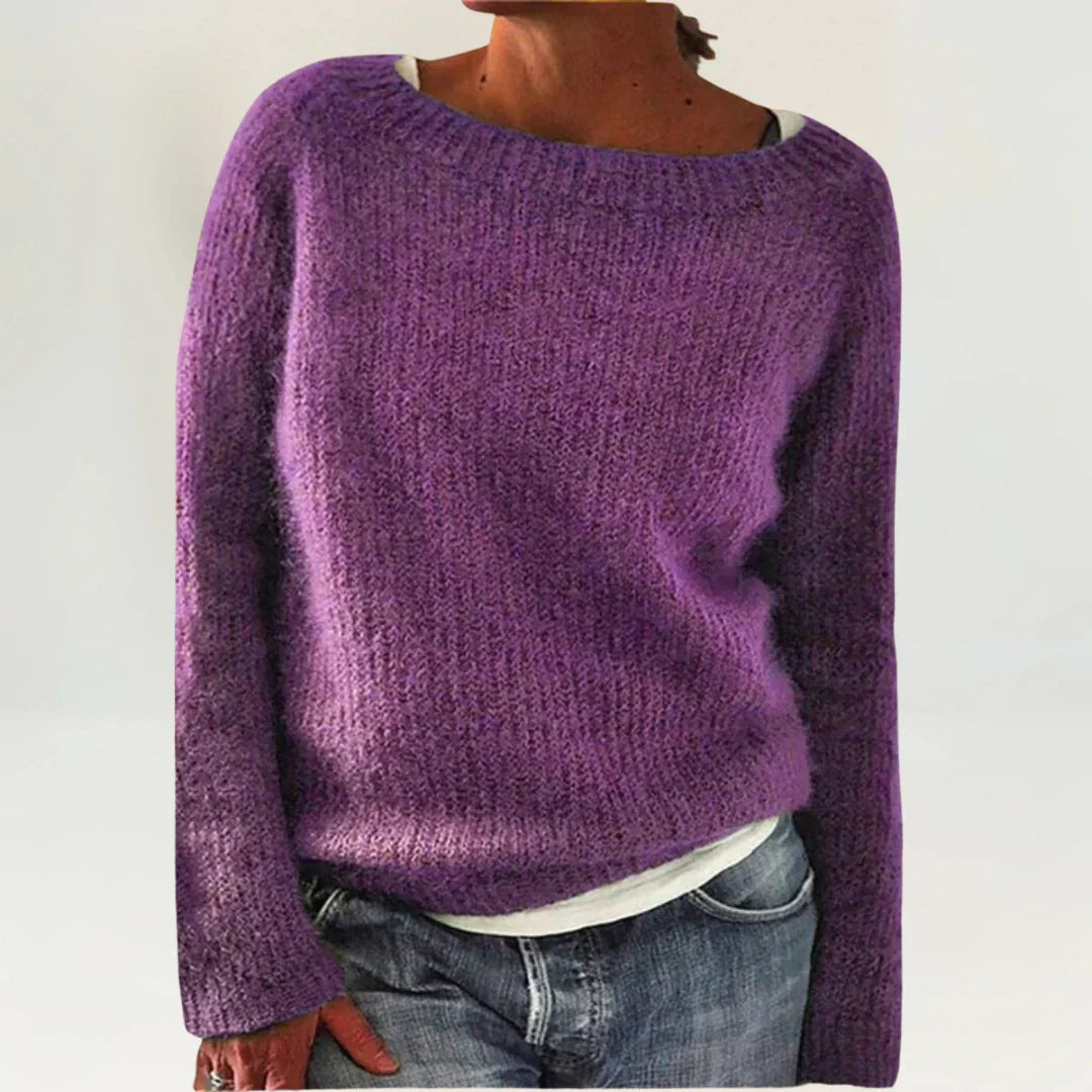 SUZY COZY SWEATER PURPLE