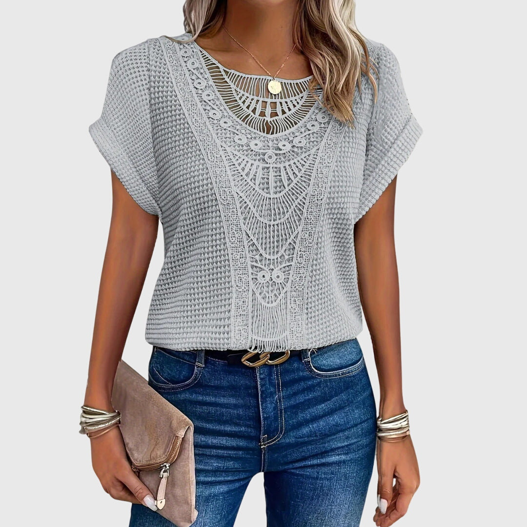 Pearl Elegant Ibiza Style Blouse