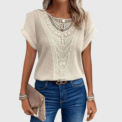 Pearl Elegant Ibiza Style Blouse