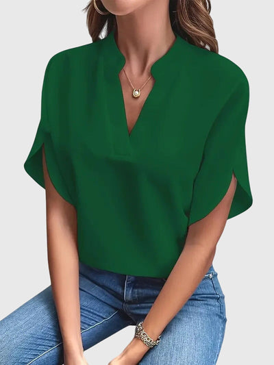 Beatrix Soft and Elegant V-Neck Shirt