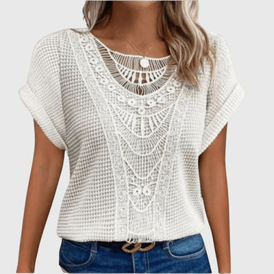 Pearl Elegant Ibiza Style Blouse