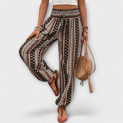 Scarlett Pants with Ethnic Graphic