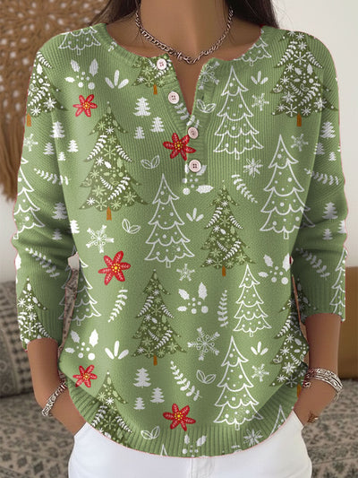 Sofie Christmas sweater with buttons