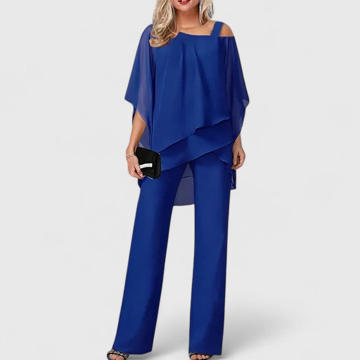 Serenity Elegant Two-Piece Pant Set