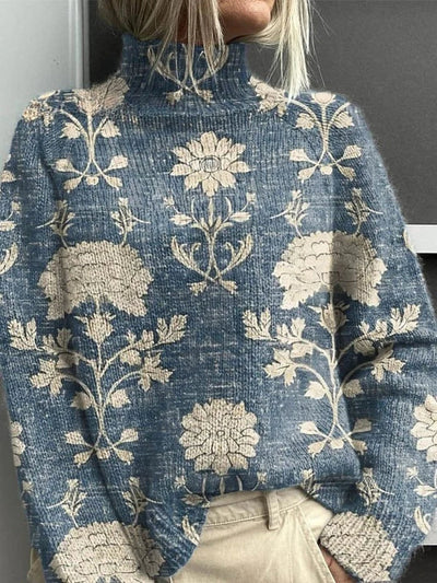 Carol Warm and Elegant Turtleneck Sweater