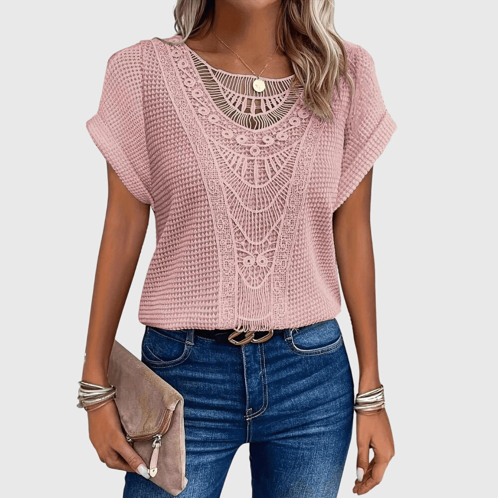 Pearl Elegant Ibiza Style Blouse