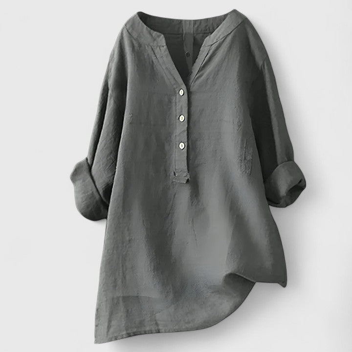 Larienne Elegant Button-Front Shirt