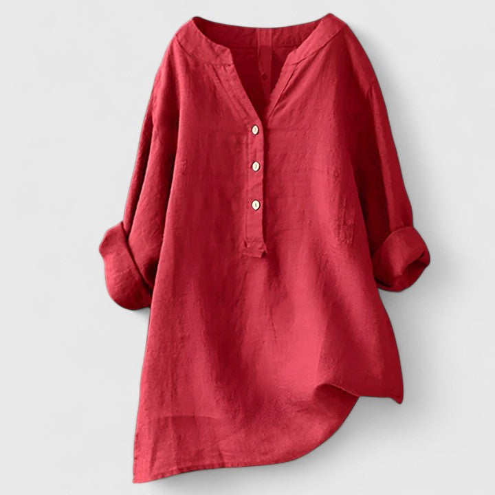 Larienne Elegant Button-Front Shirt