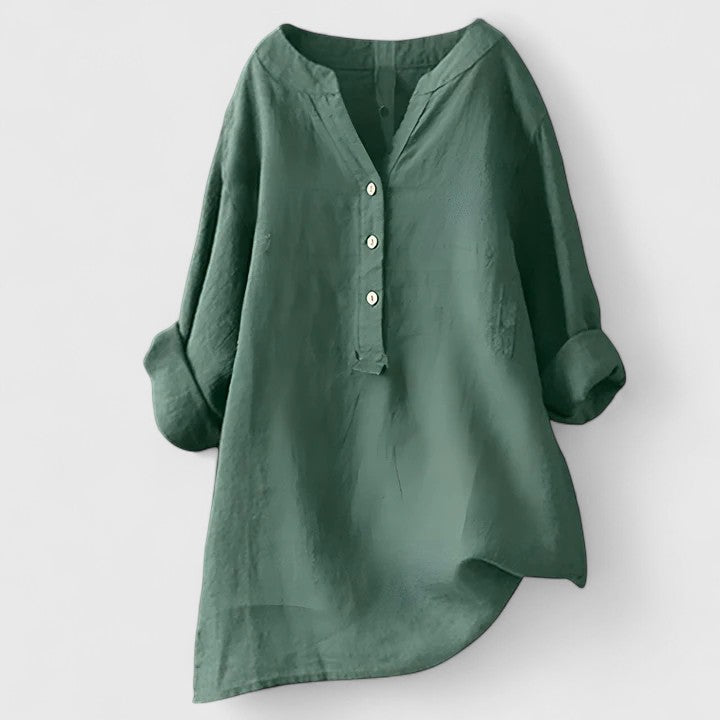 Larienne Elegant Button-Front Shirt