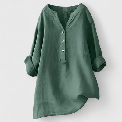 Larienne Elegant Button-Front Shirt
