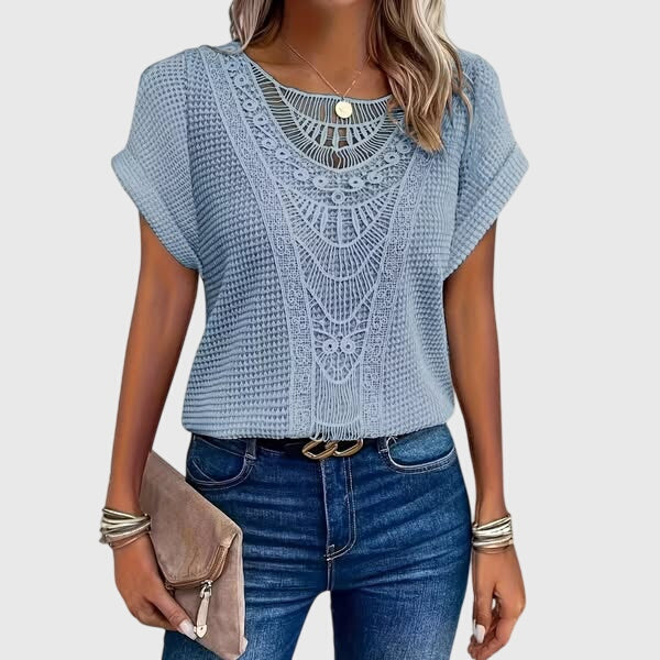 Pearl Elegant Ibiza Style Blouse