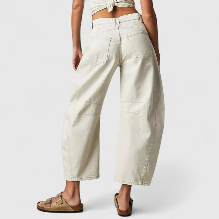 Rain Comfortable Wide-Leg Pants