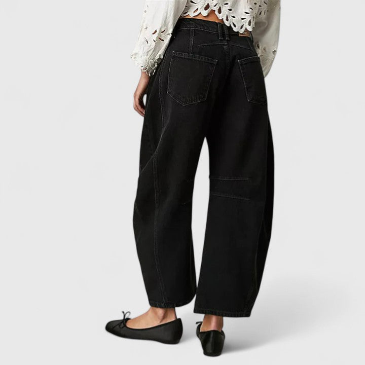 Rain Comfortable Wide-Leg Pants