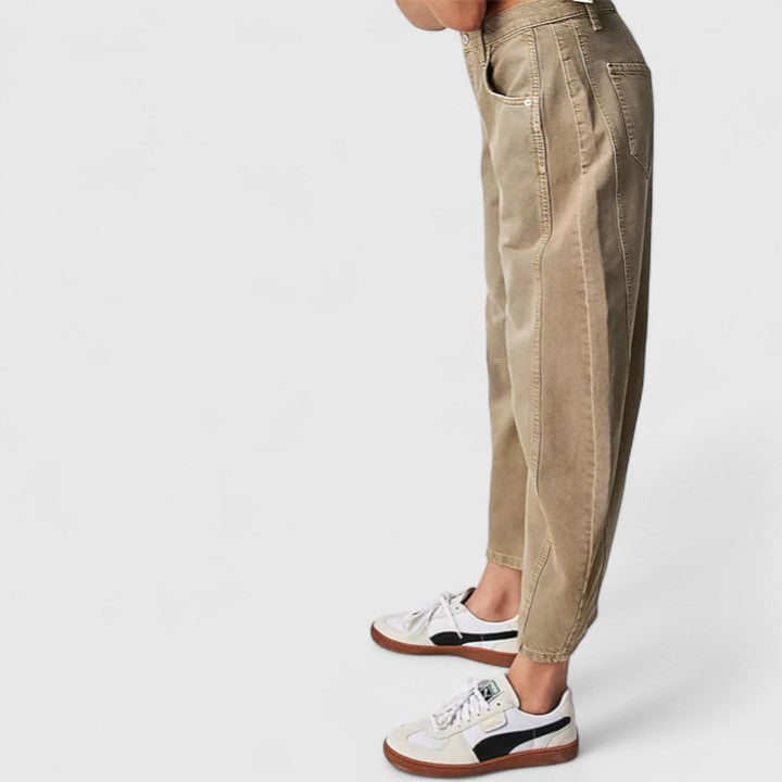 Rain Comfortable Wide-Leg Pants