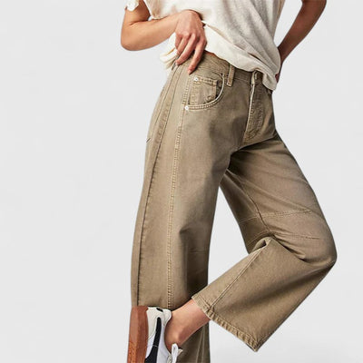 Rain Comfortable Wide-Leg Pants