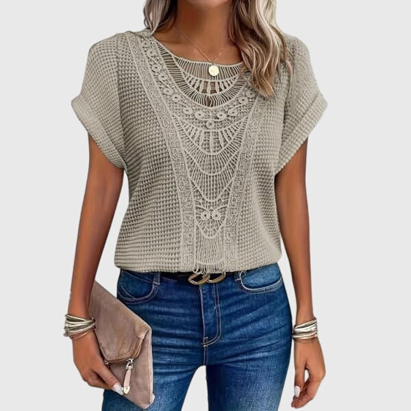 Pearl Elegant Ibiza Style Blouse