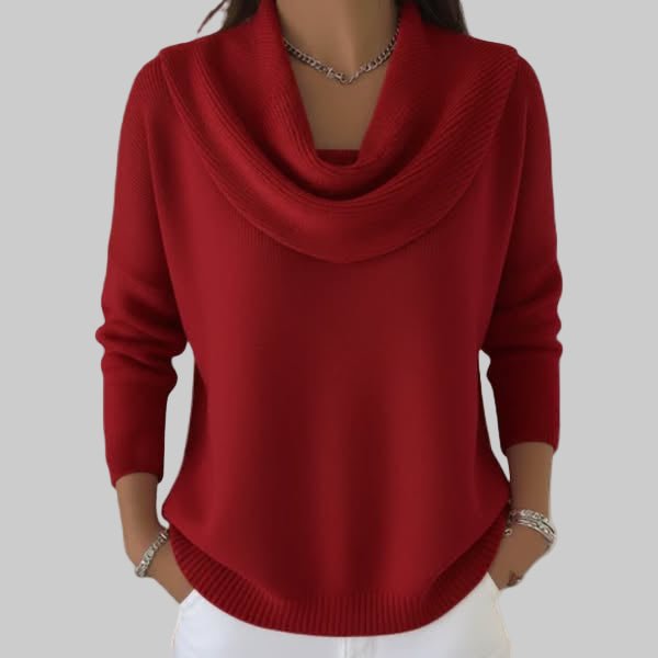 Angeline Soft Cowl Neck Sweater