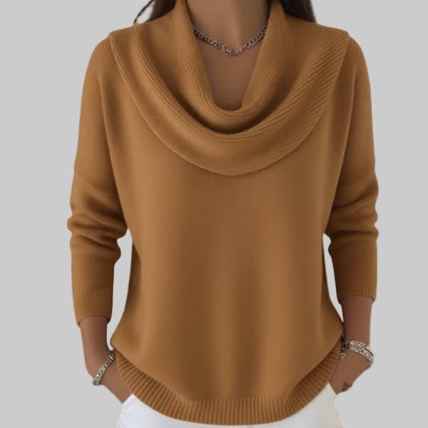 Angeline Soft Cowl Neck Sweater