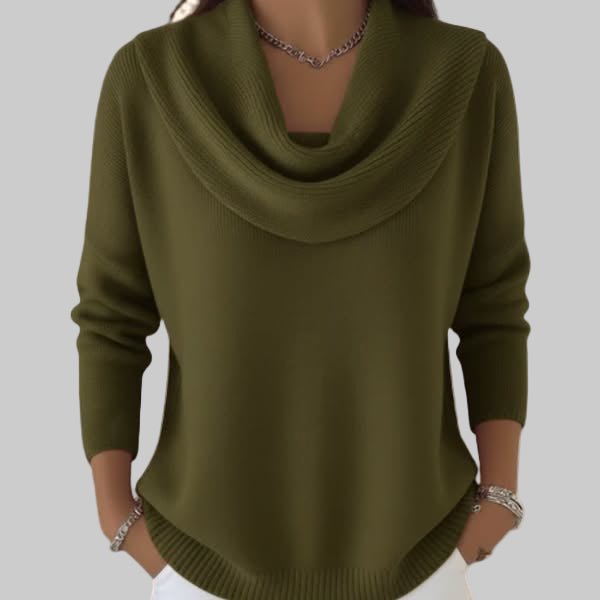 Angeline Soft Cowl Neck Sweater