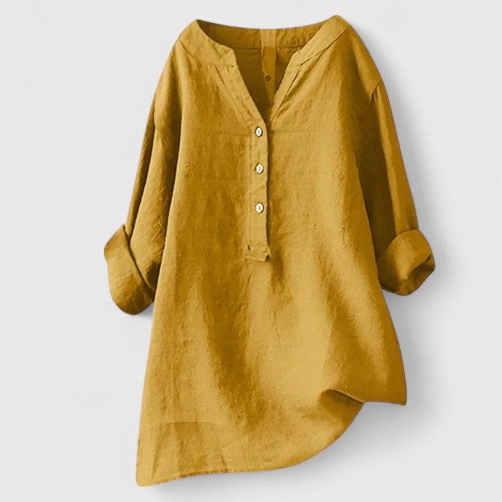 Larienne Elegant Button-Front Shirt